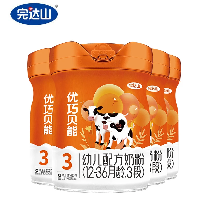 完达山【大促专享】优巧贝能3段婴幼儿奶粉800g桶装*4