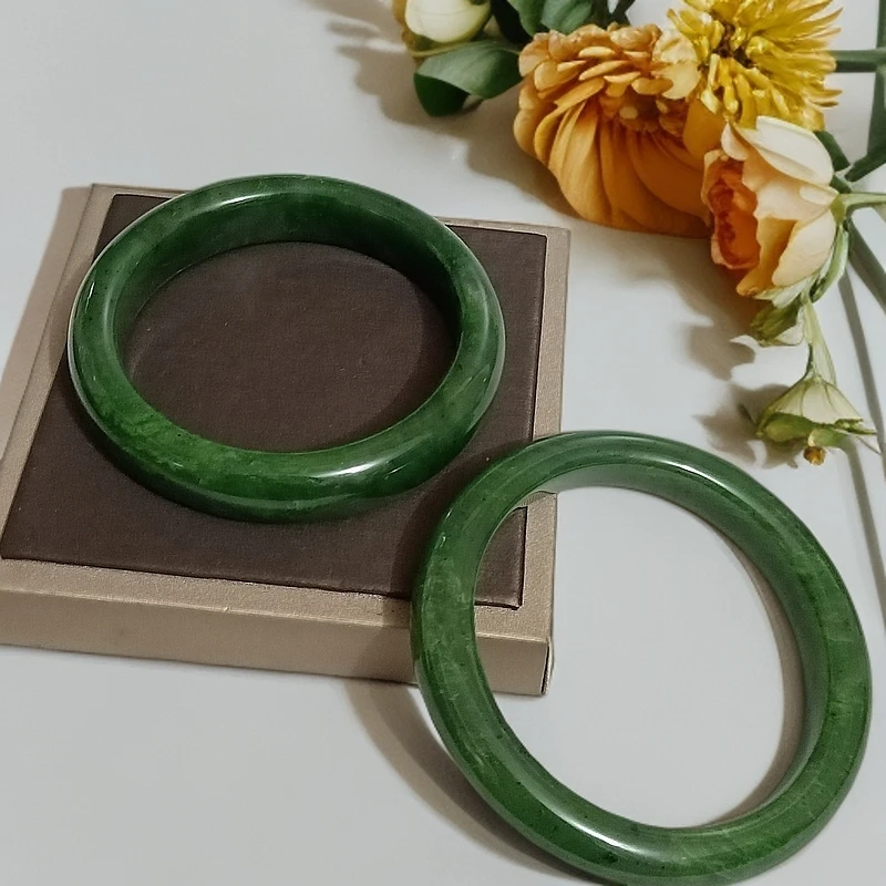 和田玉碧玉手镯825（多样性发货拍一发一）（圈口备注客服）