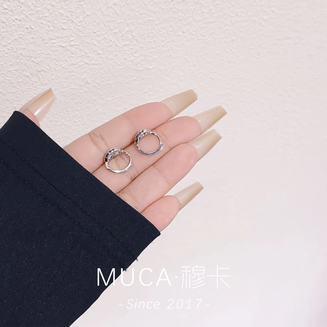 925银耳饰 时尚百搭气质耳钉J813