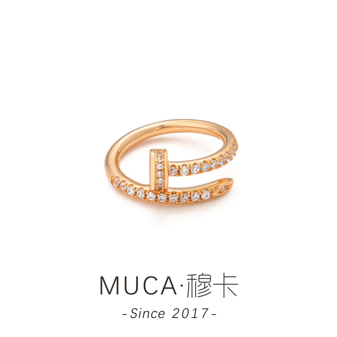 铜合金合成锆石戒指 经典时尚百搭戒指X543