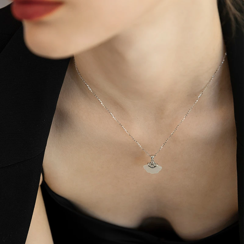 p&n 铜合金项链 项链女轻奢小众气质毛衣链设计感高级吊坠锁骨链