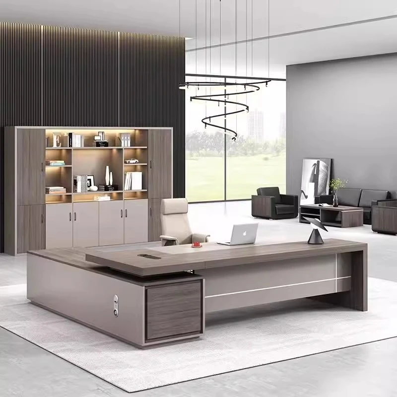 老板办公桌椅组合单人经理桌总裁桌主管桌简约现代办公家具大班台