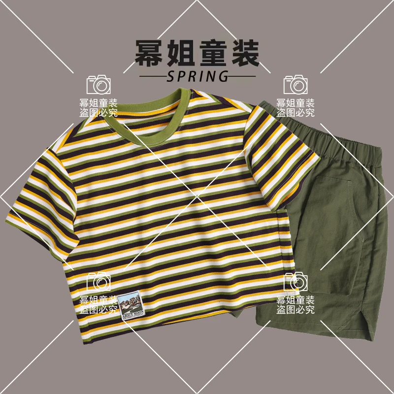 【】2024夏季新品儿童爆款潮流韩版休闲上衣4017