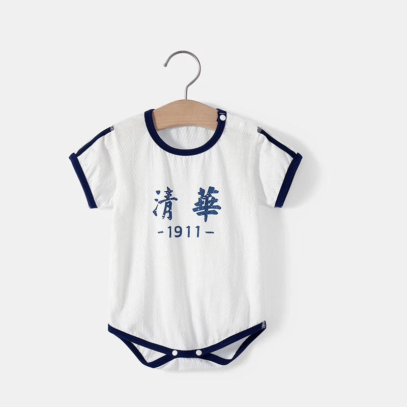 新生婴儿儿衣服夏款短袖包屁衣纯棉无骨连体衣夏装超薄款三角哈衣