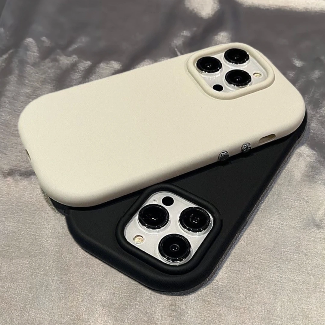 小众ins纯色亲肤适用苹果15手机壳iPhone14Promax个性11/12防摔13