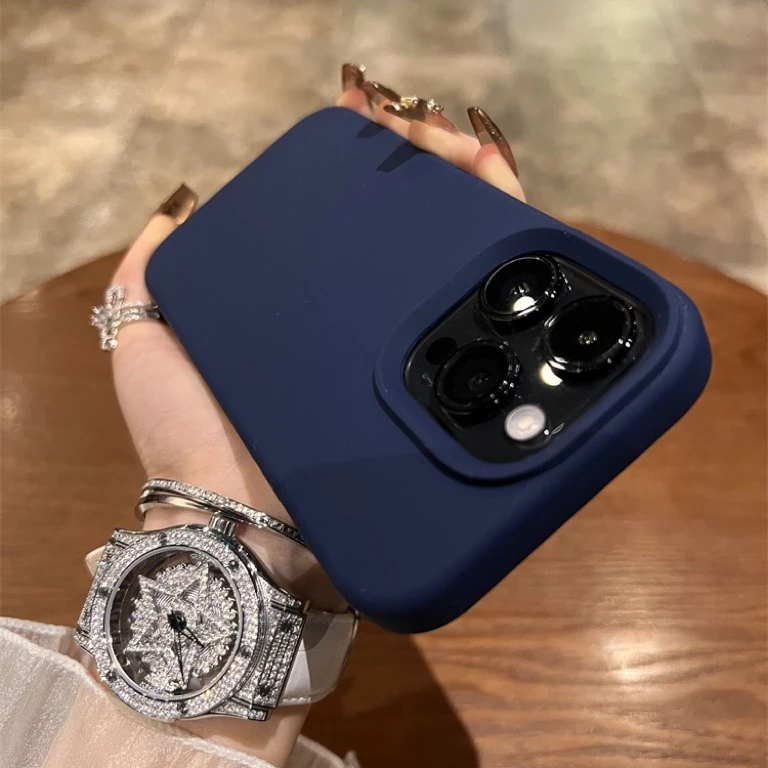 新机蓝液态硅胶苹果15手机壳苹果14新款iphone15promax高级感13套