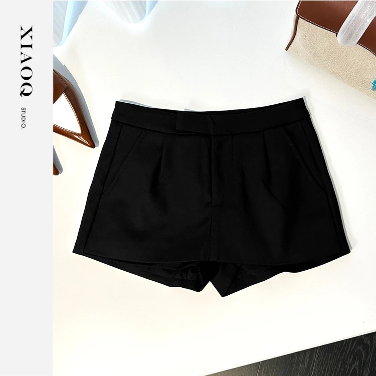 【小Q家】36545辣妹百搭美式时髦西装短裤裙T