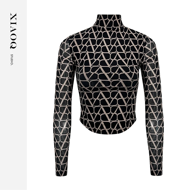 【小Q家】26814高级感套头长袖t恤气质时尚立领v领两穿拉链上衣T