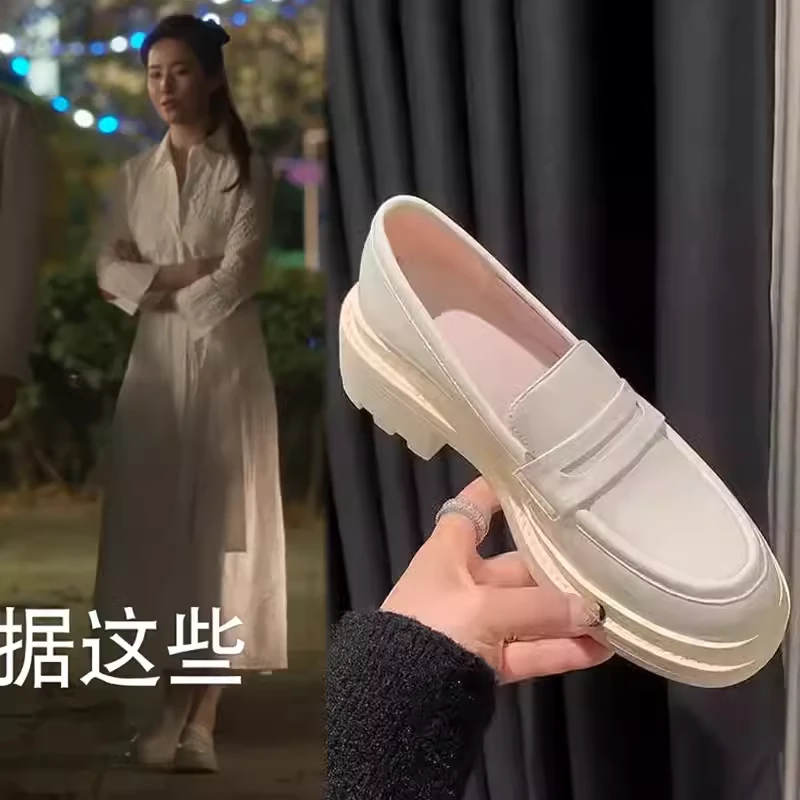 赵露思许我耀眼许妍同款乐福鞋高杨幂玫瑰的故事刘亦菲黄亦玫女