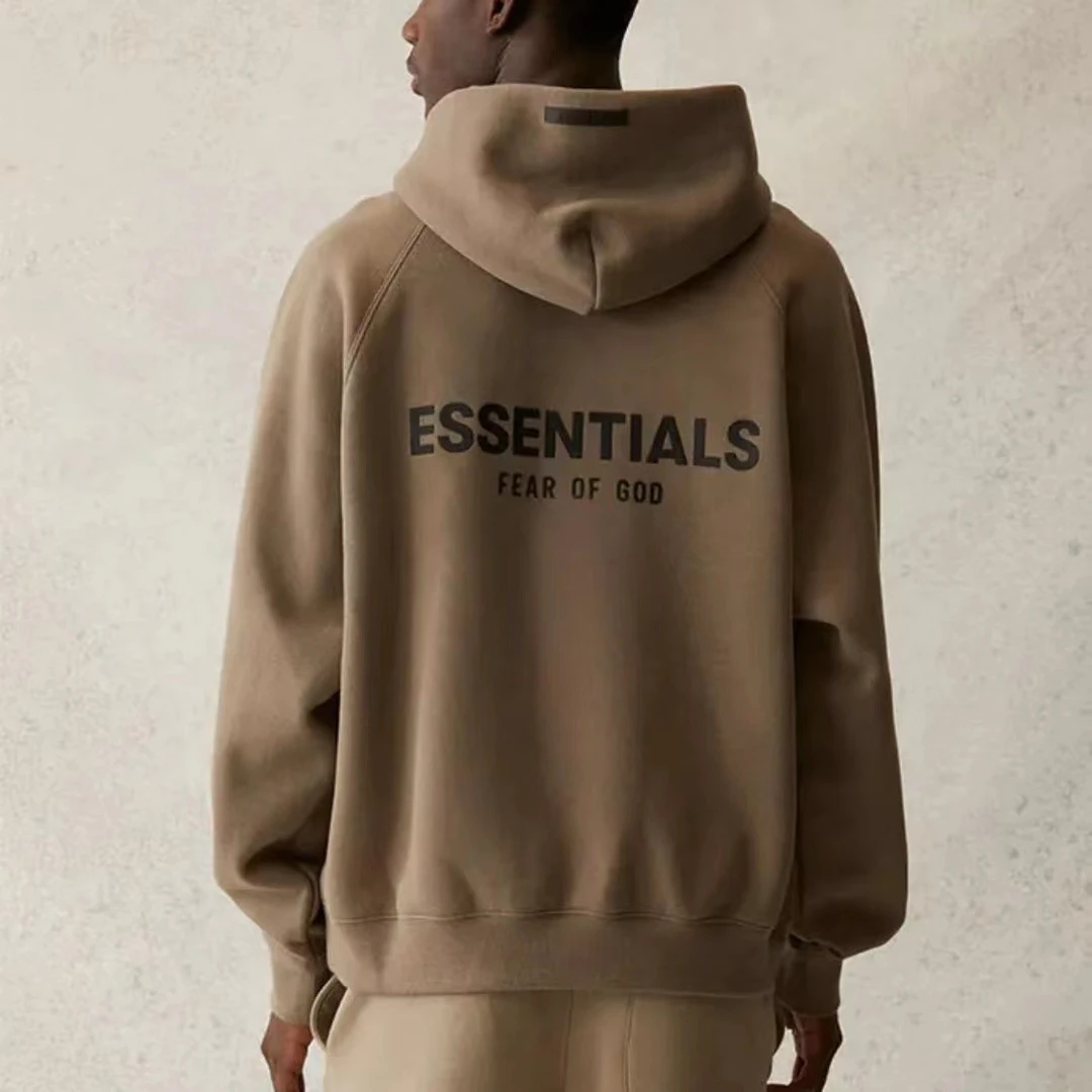 Fear of God Essentials SS21 印花加绒复线连帽衫 秋冬休闲卫衣