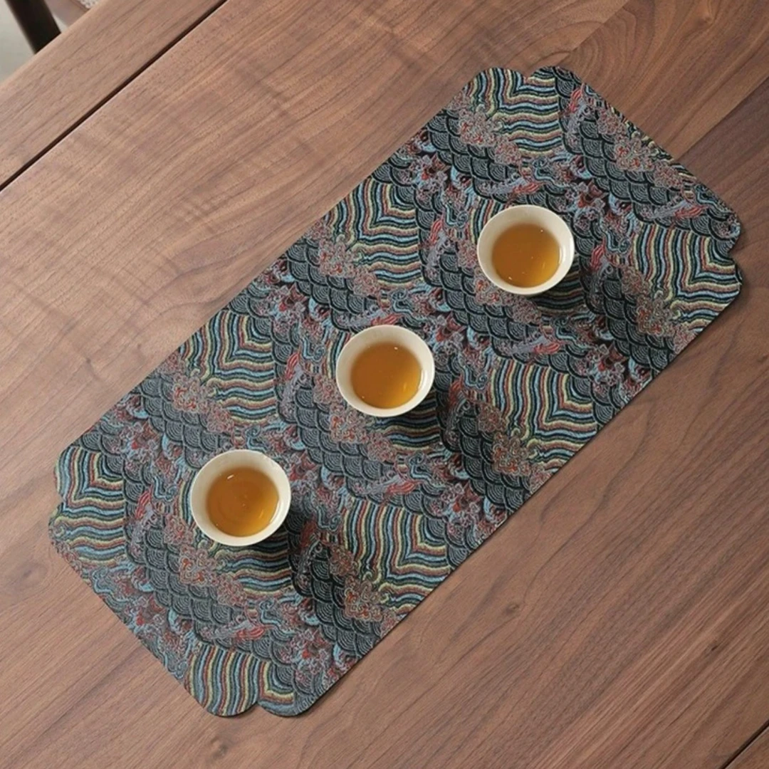 GTYJ-宫廷云锦茶席双面可用防水茶席-48*24cm