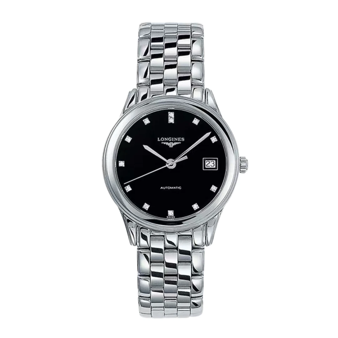 99新 Longines/浪琴  华/军旗774黑钻/表径35.6/经典优雅