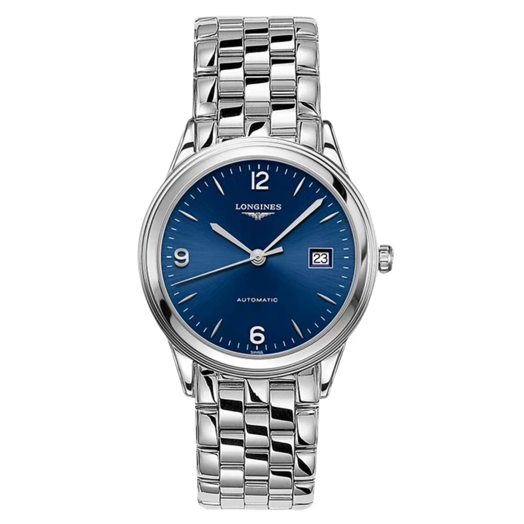 99新 Longines/浪琴 余/军旗974蓝盘/表径38.5mm/男士/经典时尚