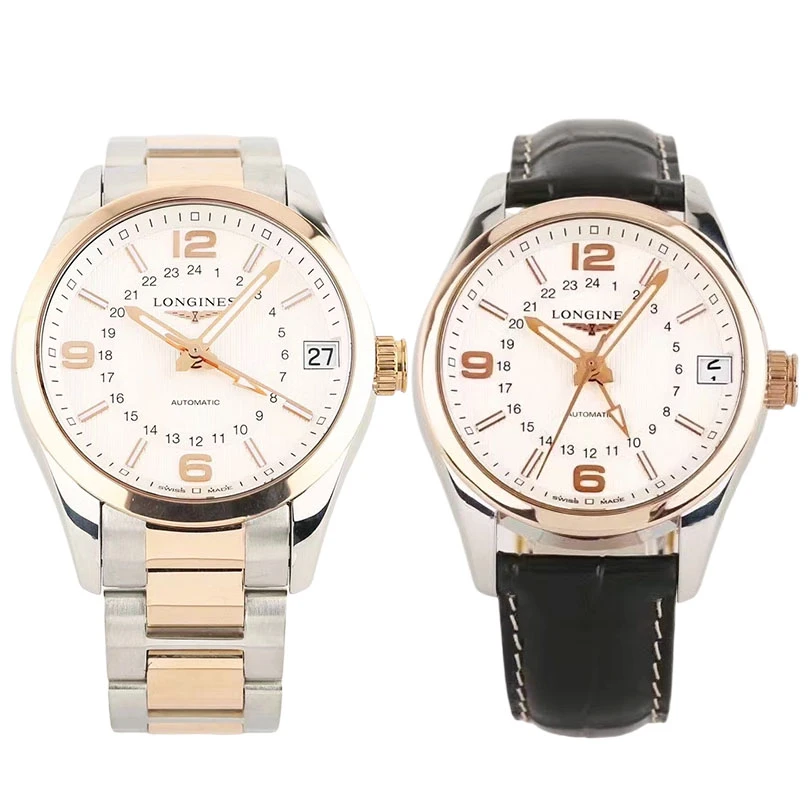 99新 Longines/浪琴 余/康铂799玫瑰金/42表径/男士/夜光/经典