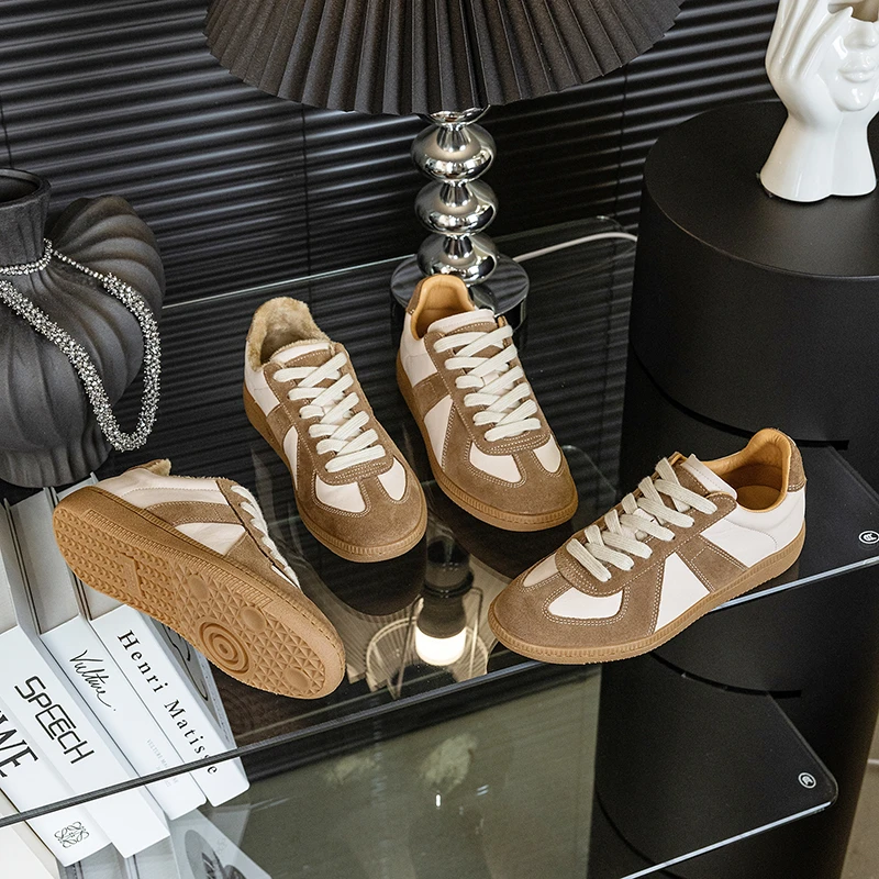 2025新款真皮德训鞋手工鞋休闲百搭软底鞋