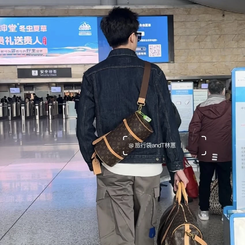 95新 LouisVuitton/路易威登 老花中古巴比龙战鼓/腰鼓包新