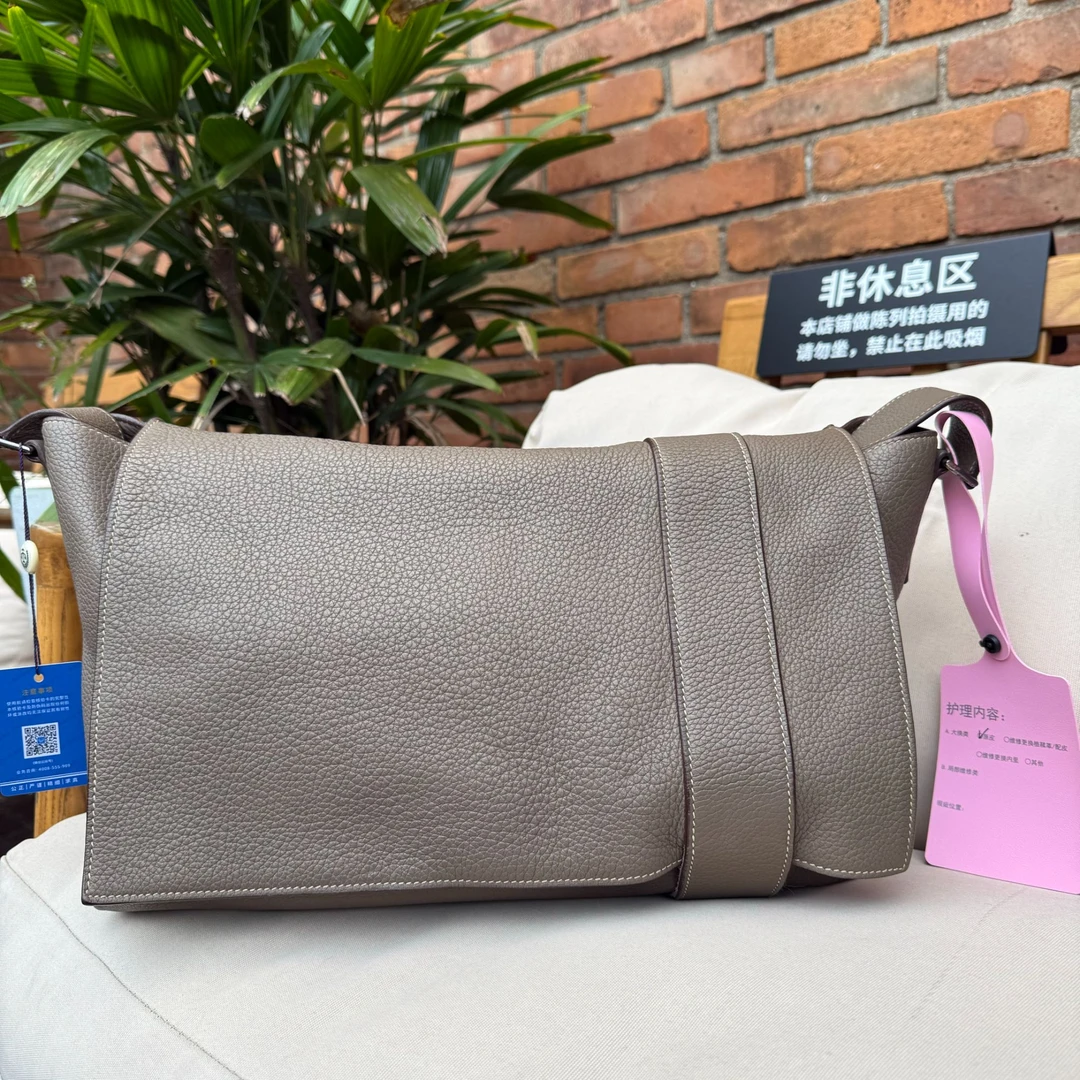 95新 Hermes/爱马仕 Alfred邮差斜挎单肩包