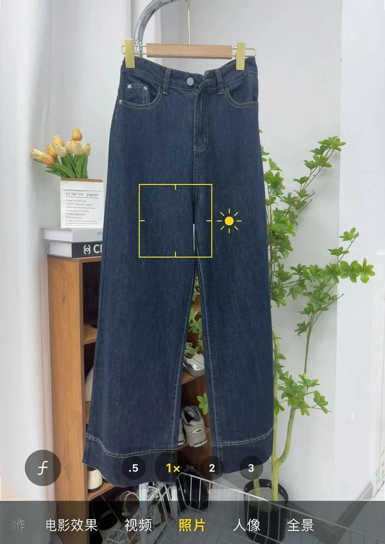 NO退NO换普洗蓝直筒牛仔裤