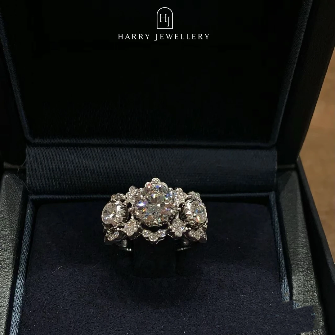 铜合金戒指 意大利蕾丝戒指女宫廷风小众指环工业风镂空饰品百搭