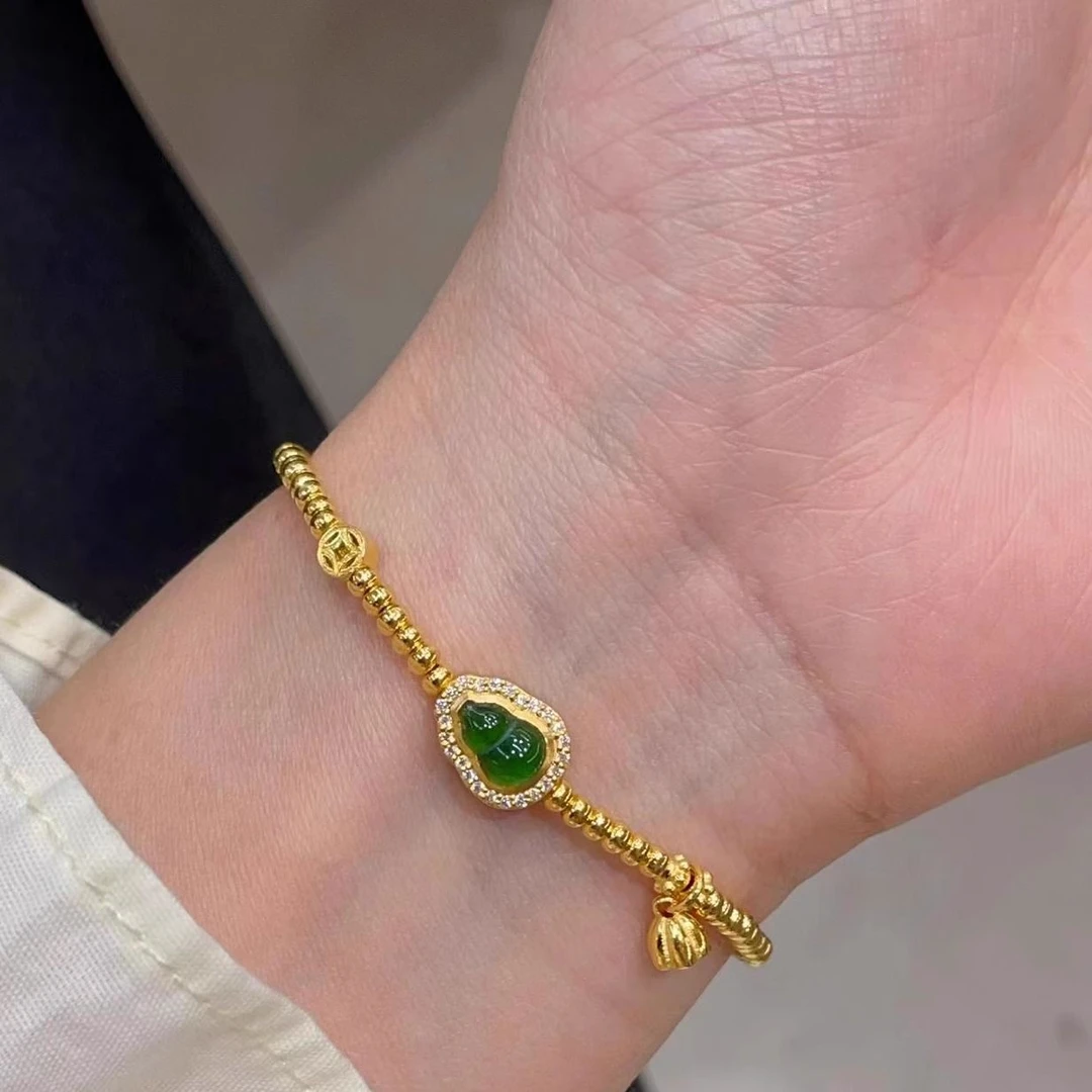 铜合金手链 美好寓意莲蓬小吊坠手串手链葫芦滴溜送女友礼物精选