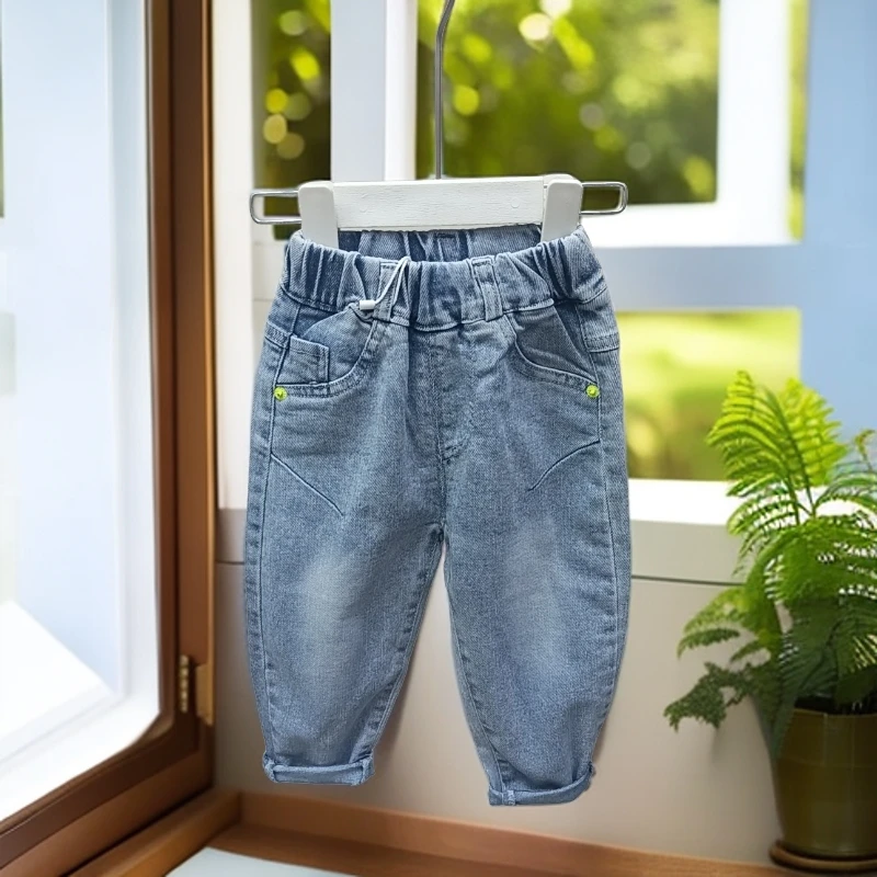46可米儿儿童时尚春秋牛仔长裤