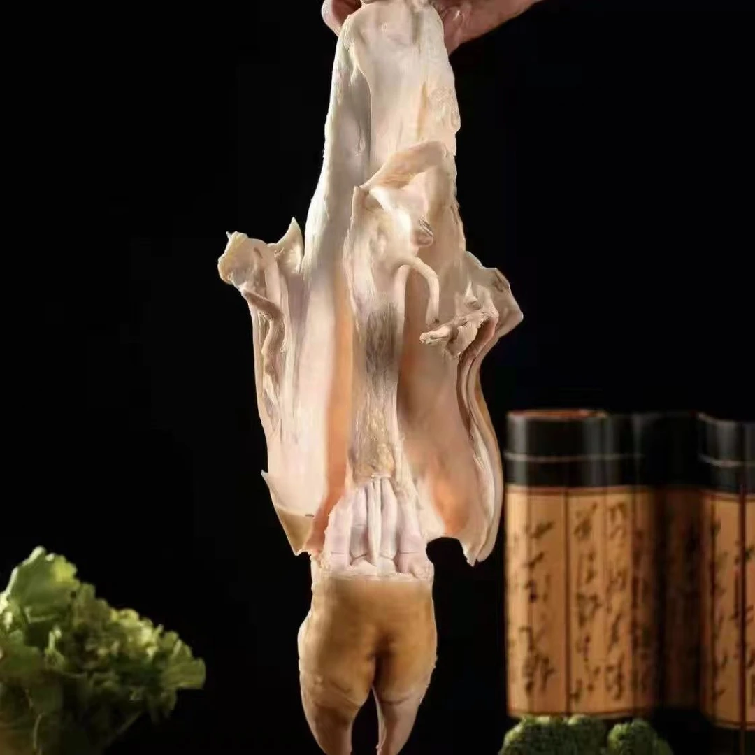 牛蹄半去骨牛蹄火烧毛牛蹄新鲜国产小黄牛 带前蹄