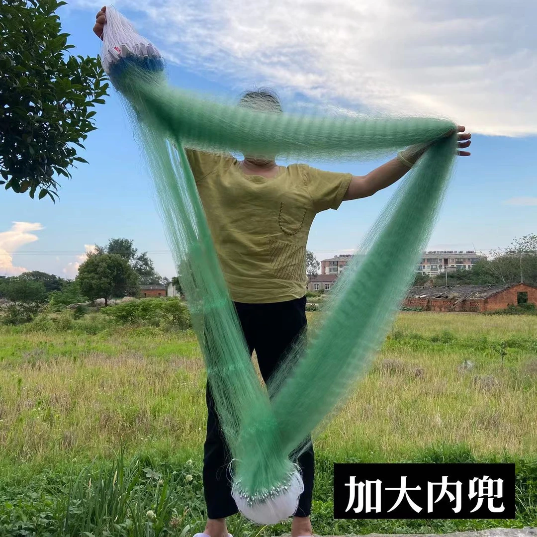 船牌丝1.5-3米三层沉网粘网好渔网捕鱼进口丝软丝