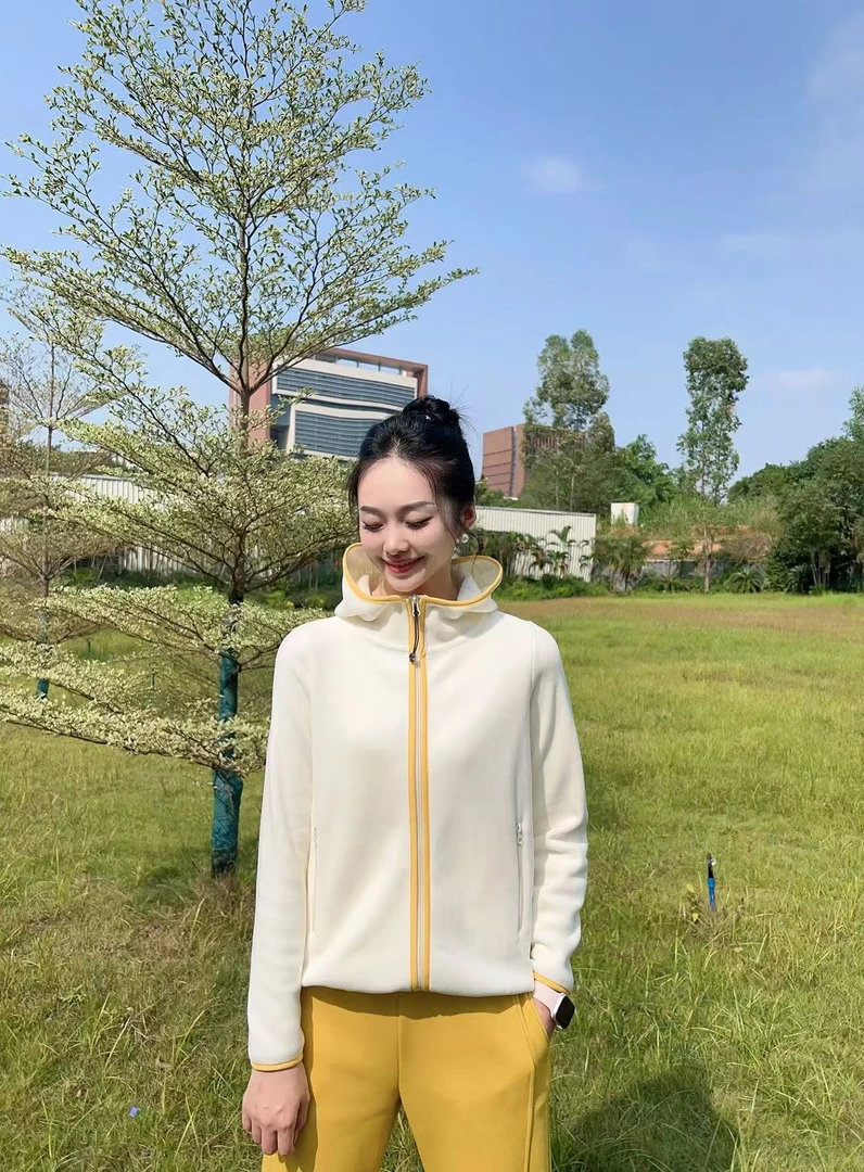 【奇季】‘里外不掉绒’超保暖手摇摇粒绒开衫卫衣 68090