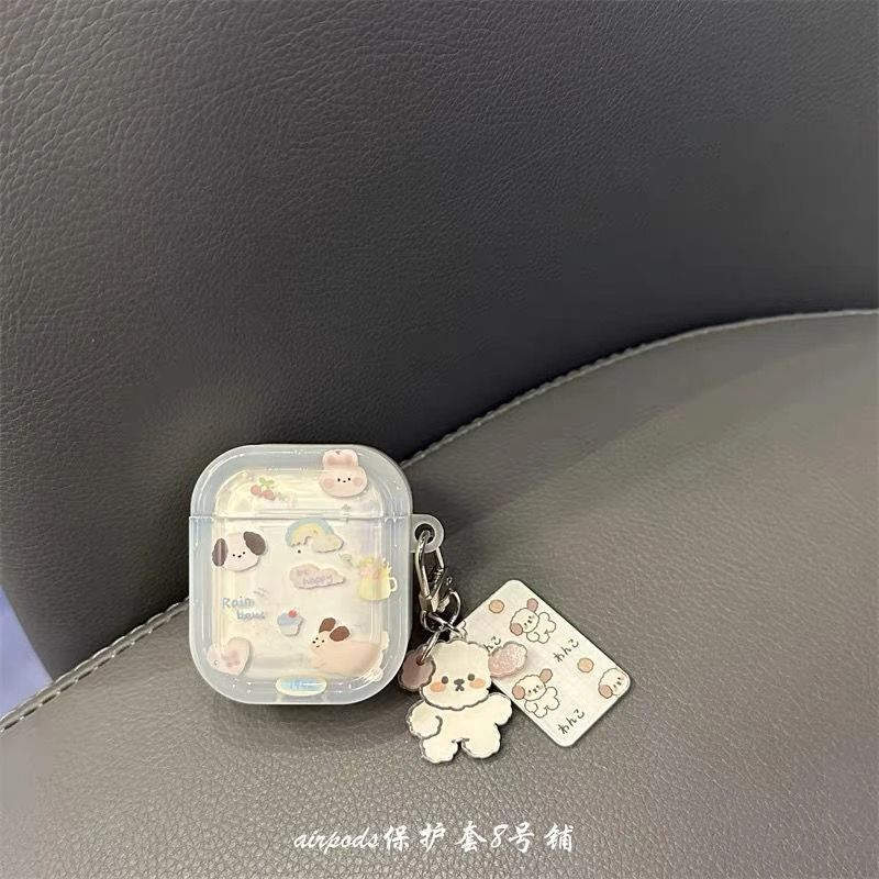 ins早春可爱卡通小狗适用airpodspro2代3代无线蓝牙耳机保护套1代