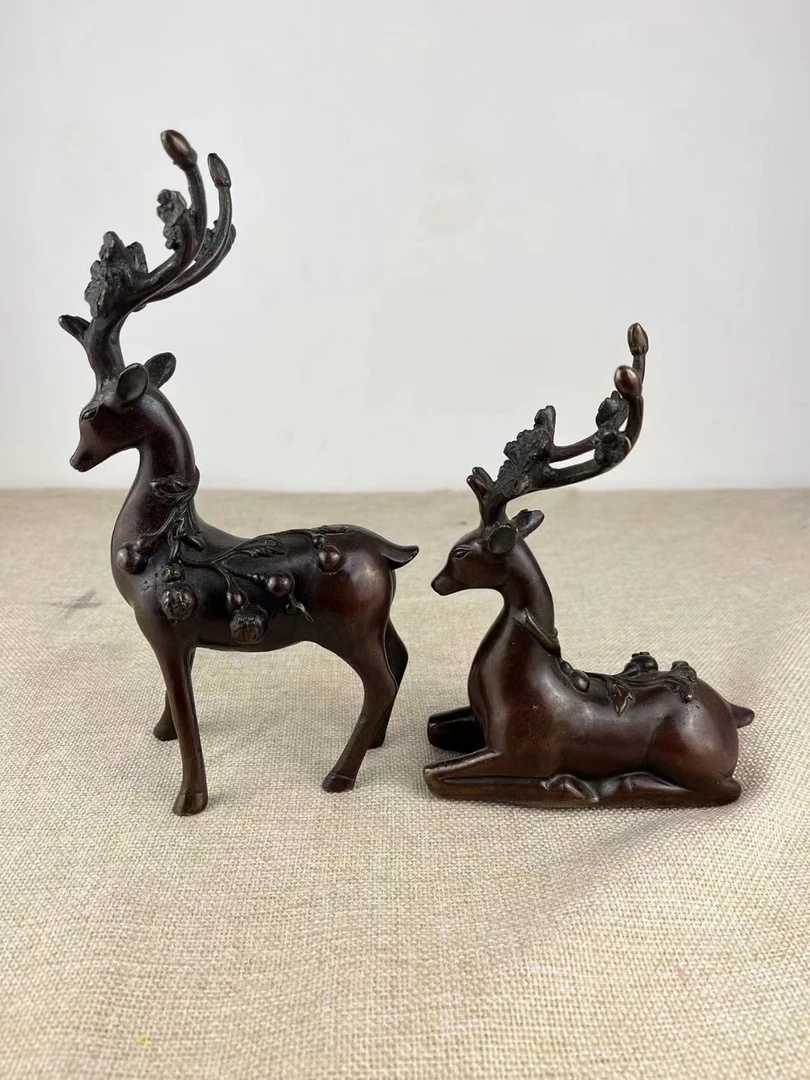 刘哥家具店之铜摆件梅花鹿