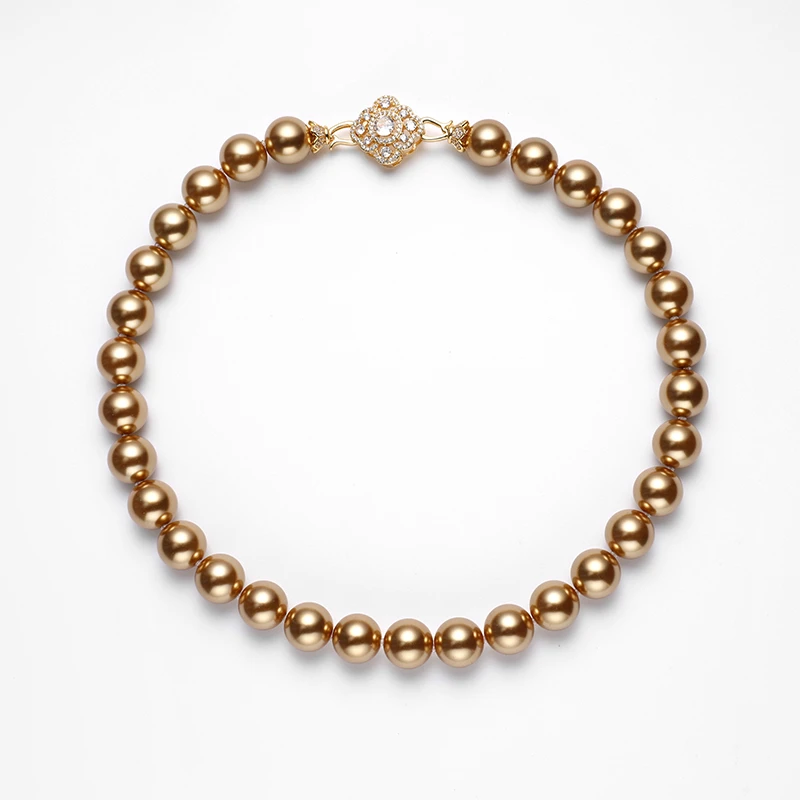 宝莉【金碧辉煌】帝王金珠项链点位14mm+手链