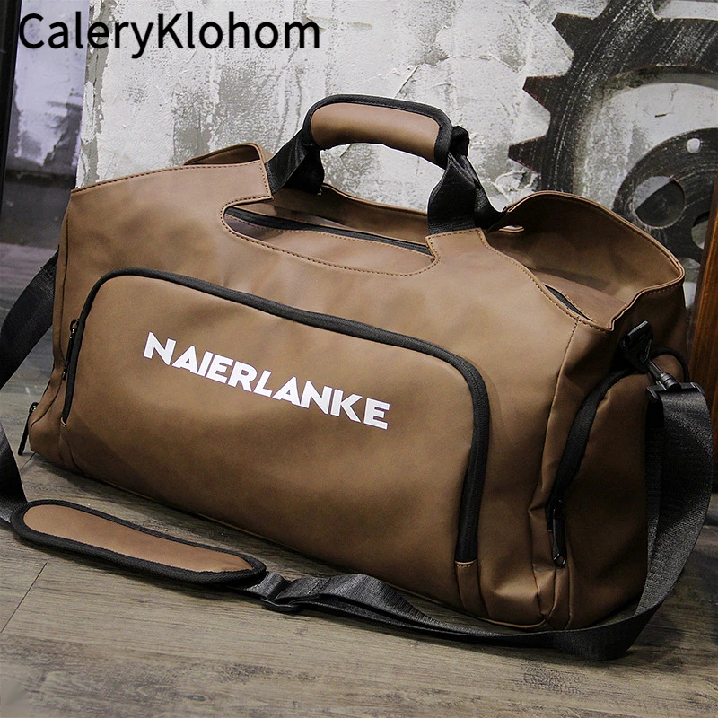 新款干湿分离行李包带独立鞋位手提旅行包欧美风潮流单肩斜挎包