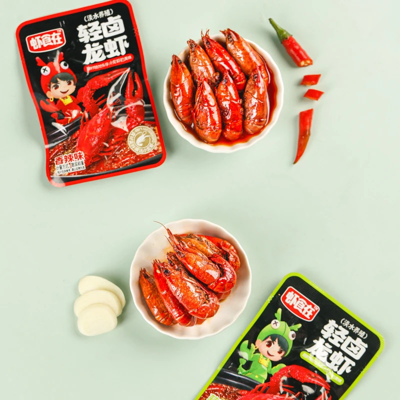 虾食在轻卤全虾 新鲜小零食 开袋即食