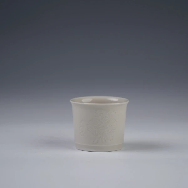 定窑君子品茗杯·陶瓷·主人杯·全手工·白瓷·高温瓷