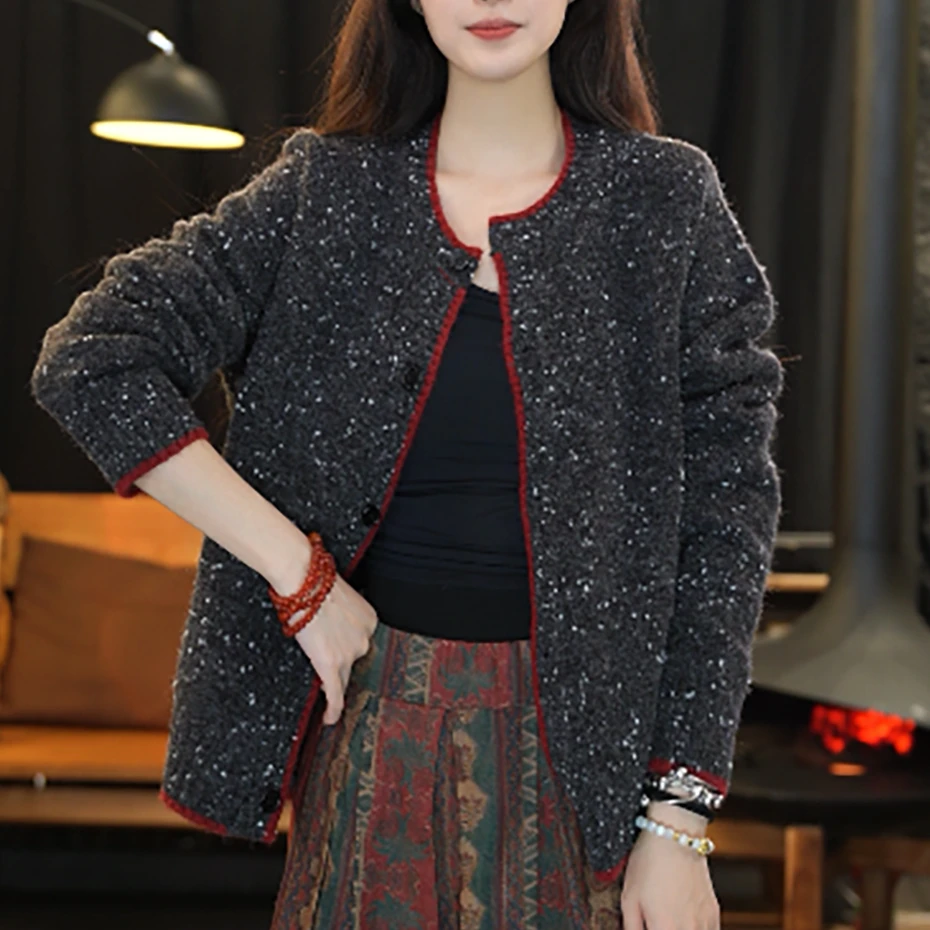 顾玖儿小香风洋气时尚休闲百搭外套#WS98139