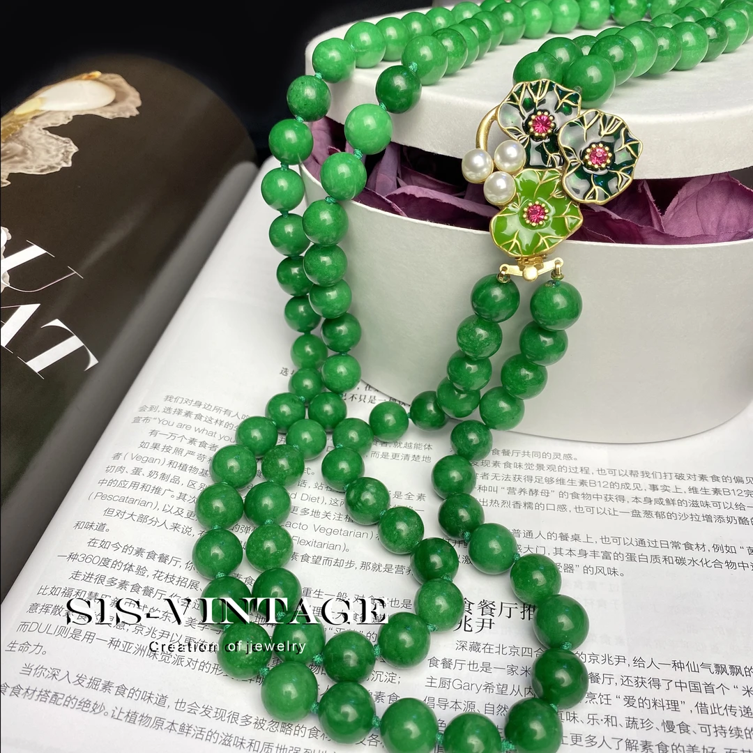 铜合金项链 古韵 国风双层叠戴中长款项链