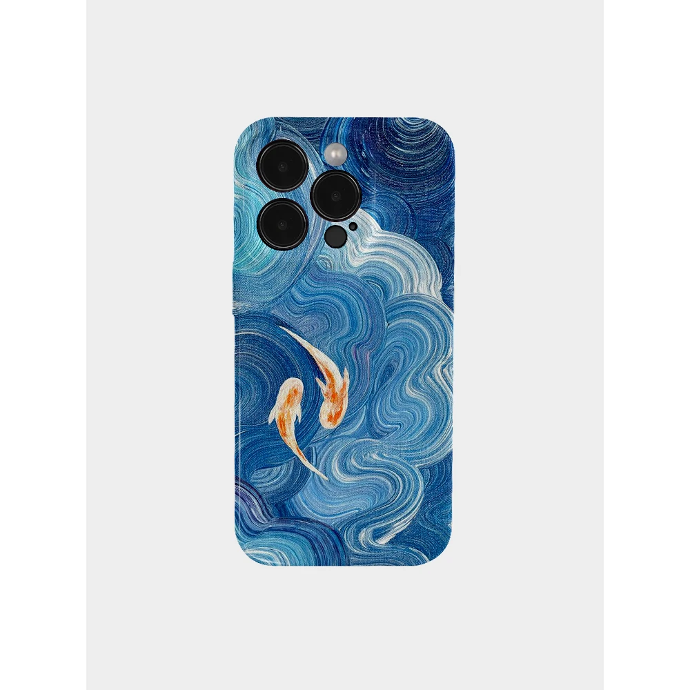 转运小锦鱼iPhone15promax手机壳苹果14保护套12/13/11/xsmax个性