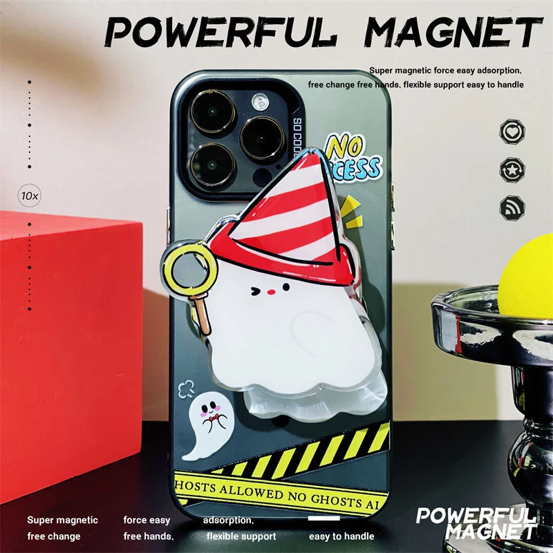 知泰iPhone15Promax手机壳12/13/14磁吸磨砂镭射11Pro支架适用78