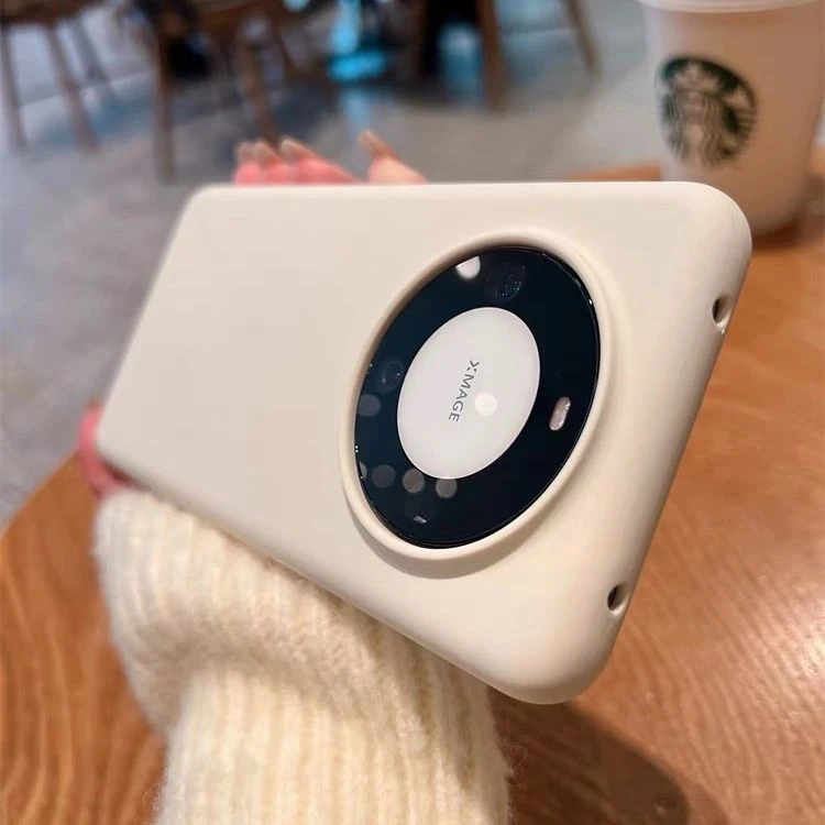 多巴胺色液态硅胶适用华为Mate60pro手机壳亲肤mate60pro+防摔