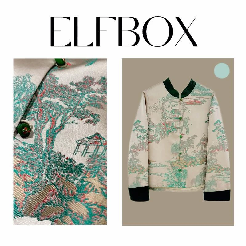 盈盈推荐 《翡翠玉雕》 2024日常新中式省心穿搭秋季国风外套2189