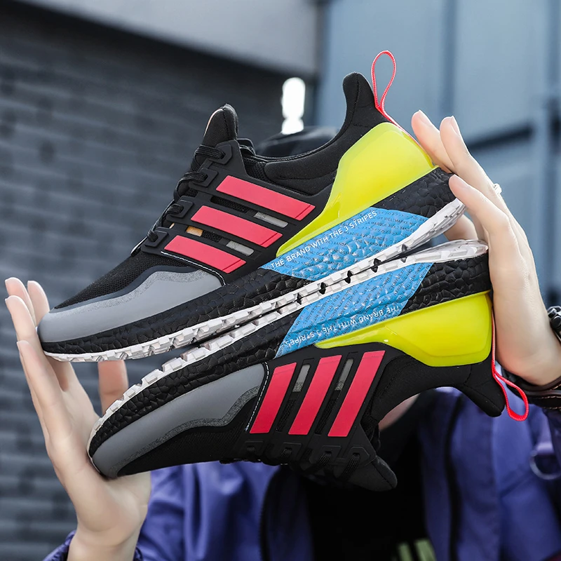 柏调新款运动鞋跑鞋网面跑鞋跑步鞋时尚休闲百搭情侣夏季透气