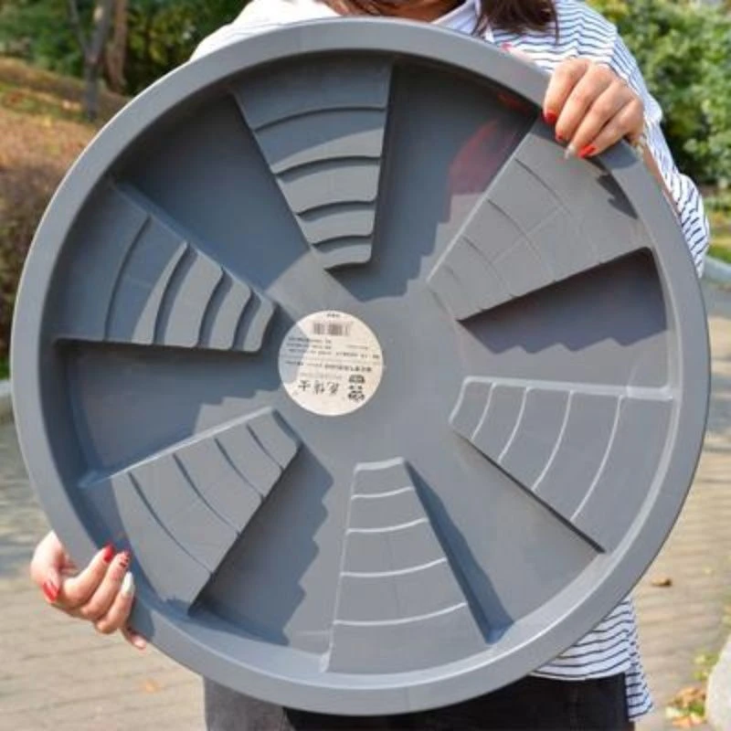 加厚移动托盘花盘垫底座带万向轮花盆底盆托滚轮圆形底盘承重塑料