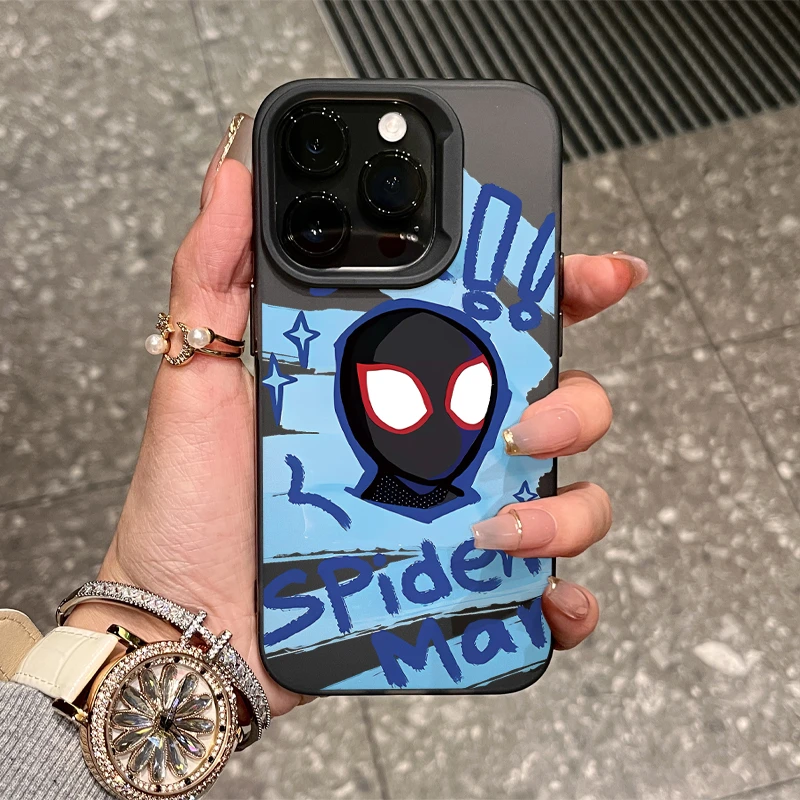 潮牌蜘蛛侠适用iPhone15/14promax手机壳苹果13/12/x软套13promax