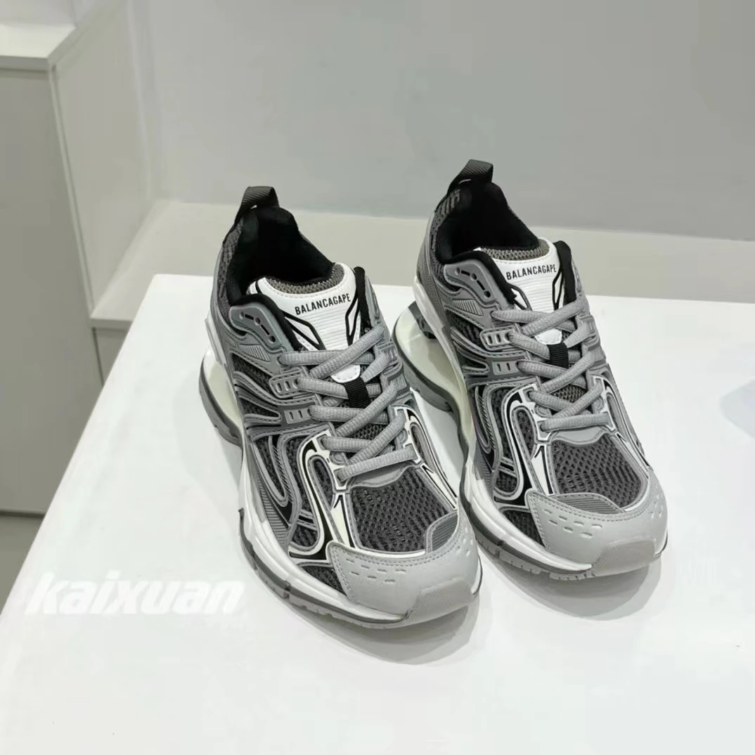 巴黎弹簧鞋女2022秋款悬浮增高透气休闲运动鞋厚底网红老爹鞋