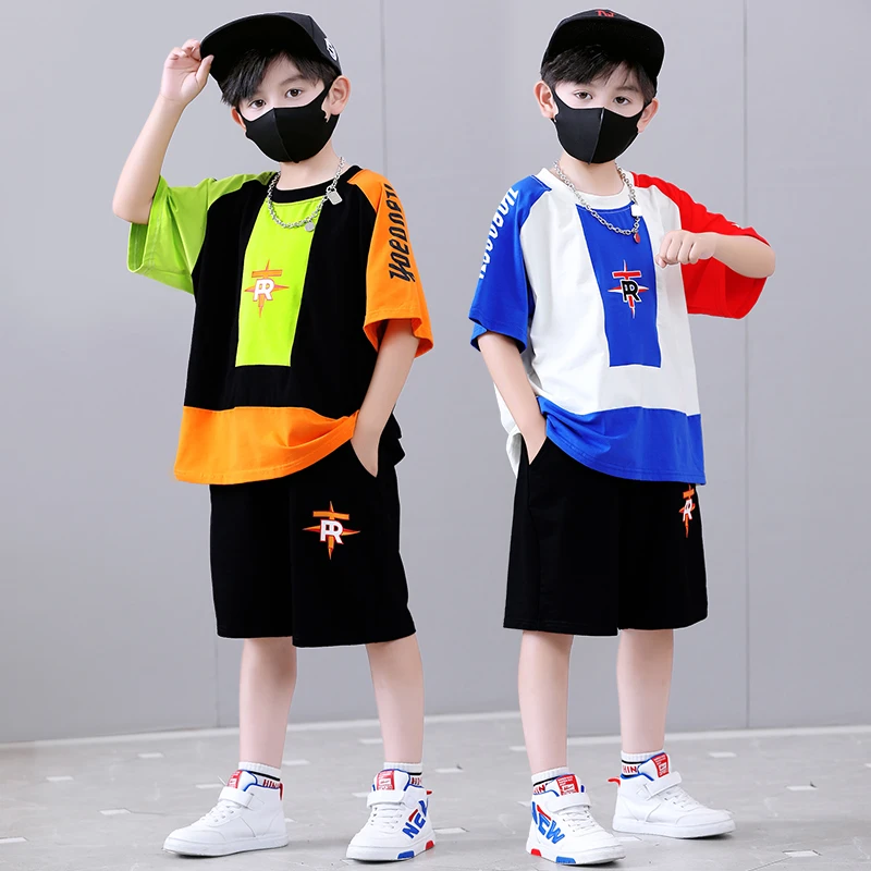 男童夏装短袖套装2024新款中大儿童装夏季男孩宽松夏款中大童痞帅