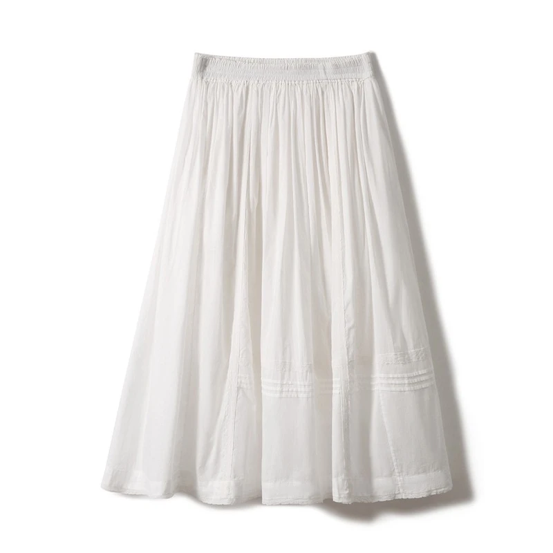 【九月木兮】飒美立体褶皱中长半身裙松蛋糕半裙S61777QZEMG