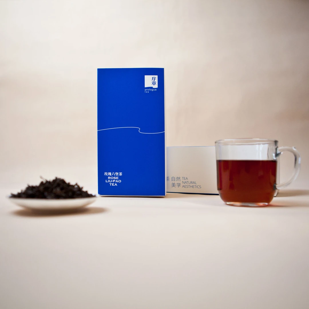 序章茶业玫瑰六堡茶5g*15泡陈年六堡茶与重瓣红玫瑰袋泡茶