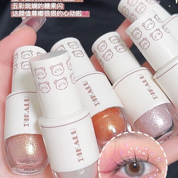 【到手2支】DIKALU仙女落泪液体眼影氛围感细闪高光提亮液学生党