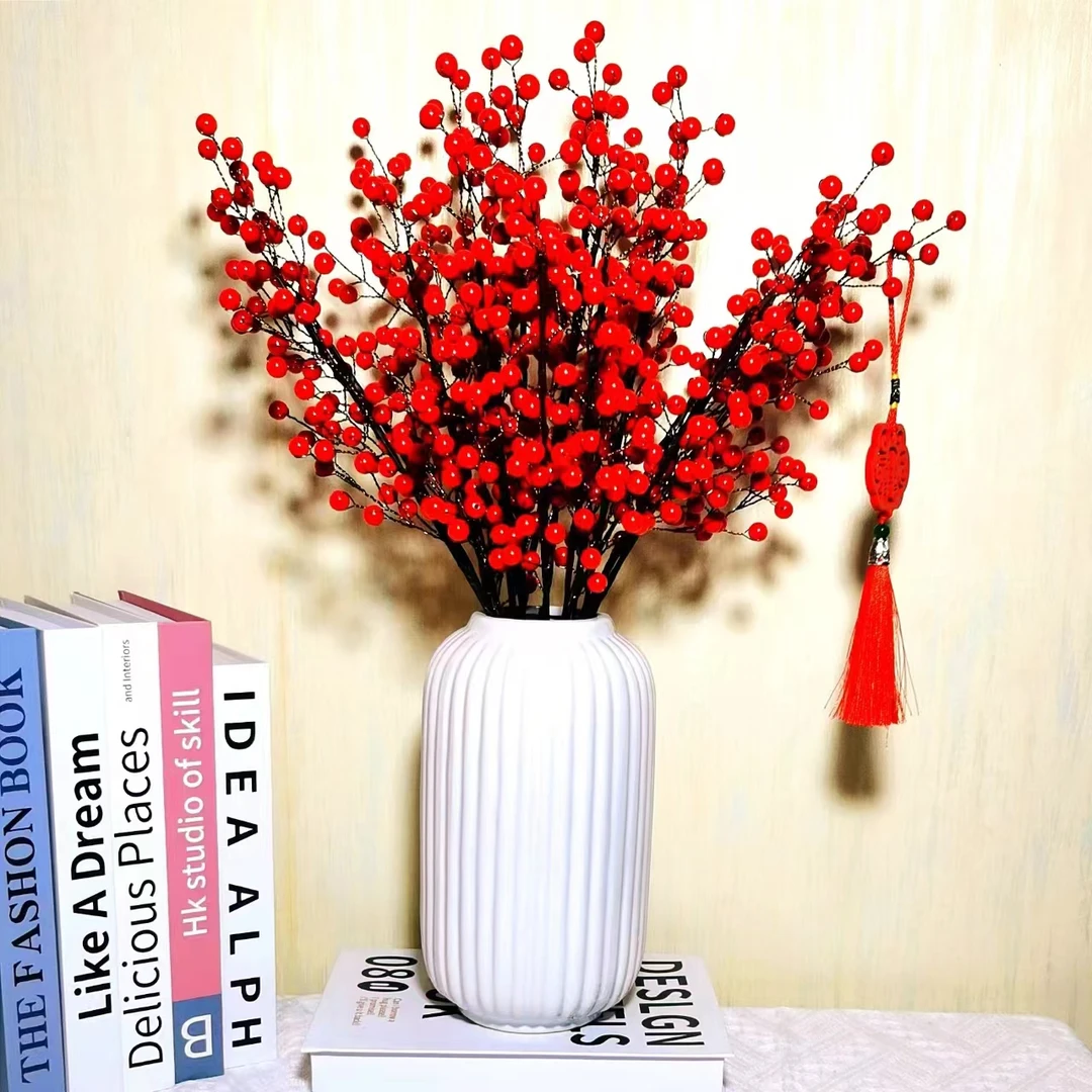 【班班精选精品红珠冬青果】【扭麻花款】手工亚克力材包