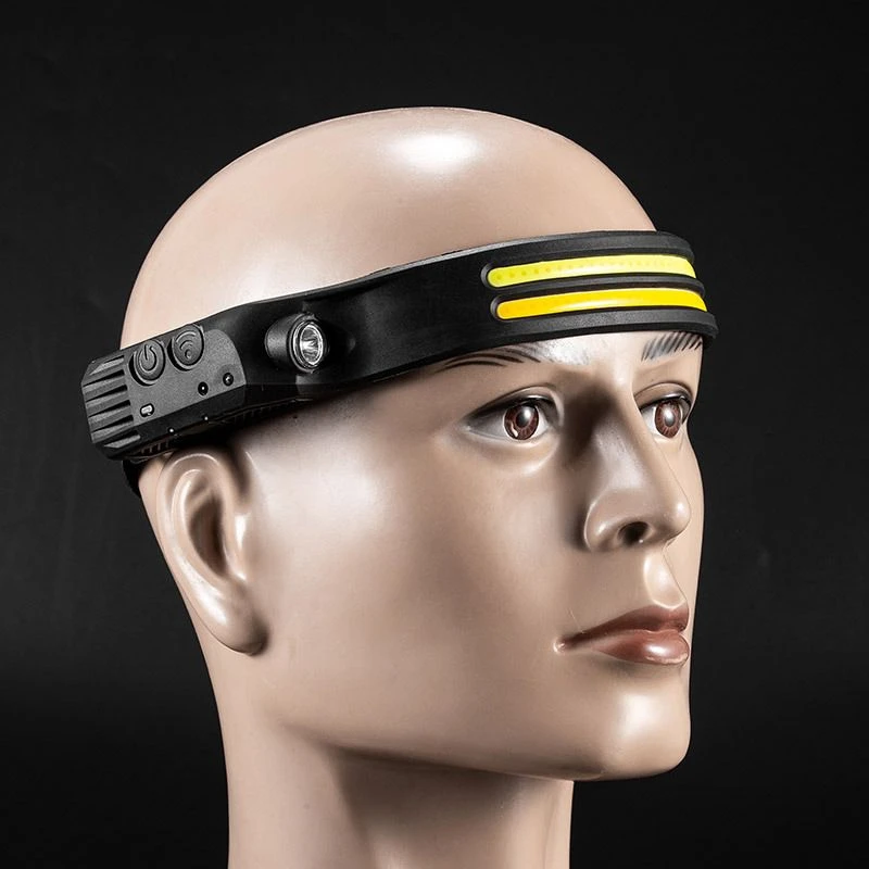 二代感应强光钓鱼头戴灯带无负重超亮户外头戴式强光头灯夜钓感应